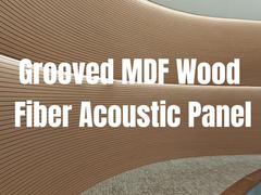 Melamine MDF แผ่นเสียงกระจก 133x2440mm 197x2440mm สําหรับเพดานและผนัง