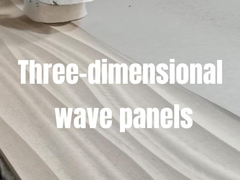 พานผนังตกแต่ง 3 มิติที่กระจายกระจก MDF สําหรับพื้นหลังทีวี