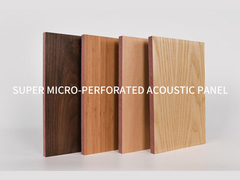 ไม้ประดับ Super Micro Perforated แผ่นเสียง Veneer HPL Melamine ปลาย