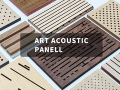 หนา 12 มิลลิเมตร แผ่นเพดานไม้เสียง ผนังเพดานดับเสียง ขอบเรียบ