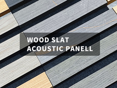 Black Acoustic Wood Slat Panels สําหรับการควบคุมเสียงแบบทรงสไตล์ในสิ่งแวดล้อมใด ๆ
