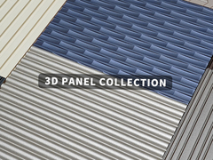 การตกแต่งภายใน พานิลศิลปะผนัง 3 มิติที่ลวดลาย 15 มิลลิเมตร 18 มิลลิเมตร ด้วยวัสดุฐาน MDF