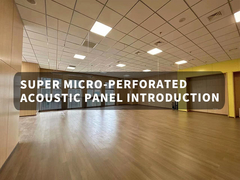 ผนังเสียง Super Micro Perforated MDF การลดเสียง 0.8 NRC