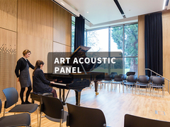 หนา 12 มิลลิเมตร แผ่นเพดานไม้เสียง ผนังเพดานดับเสียง ขอบเรียบ