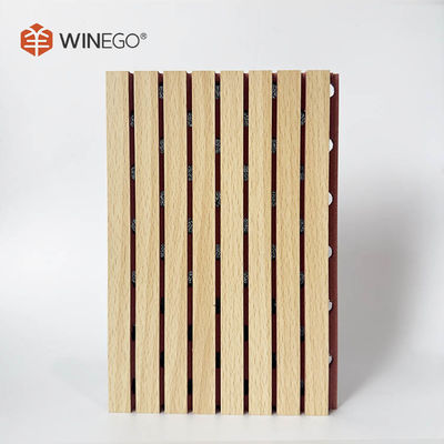 Melamine MDF แผ่นเสียงกระจก 133x2440mm 197x2440mm สําหรับเพดานและผนัง